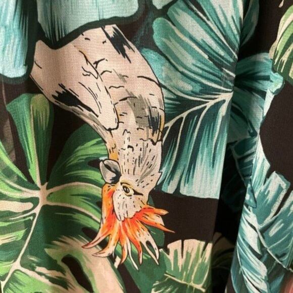 Biancoghiaccio Knee length dress Green size 10 - Picture 3 of 9